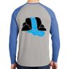 Mens Full Color PosiCharge Long Sleeve Tri Blend Wicking Raglan Tee Thumbnail