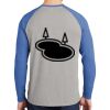 Mens Full Color PosiCharge Long Sleeve Tri Blend Wicking Raglan Tee Thumbnail