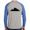 Mens Full Color PosiCharge Long Sleeve Tri Blend Wicking Raglan Tee Thumbnail