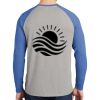 Mens Full Color PosiCharge Long Sleeve Tri Blend Wicking Raglan Tee Thumbnail