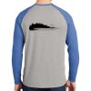Mens Full Color PosiCharge Long Sleeve Tri Blend Wicking Raglan Tee Thumbnail
