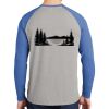 Mens Full Color PosiCharge Long Sleeve Tri Blend Wicking Raglan Tee Thumbnail