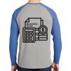 Mens Full Color PosiCharge Long Sleeve Tri Blend Wicking Raglan Tee Thumbnail