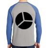 Mens Full Color PosiCharge Long Sleeve Tri Blend Wicking Raglan Tee Thumbnail