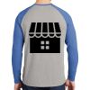 Mens Full Color PosiCharge Long Sleeve Tri Blend Wicking Raglan Tee Thumbnail