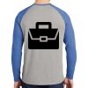 Mens Full Color PosiCharge Long Sleeve Tri Blend Wicking Raglan Tee Thumbnail