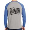Mens Full Color PosiCharge Long Sleeve Tri Blend Wicking Raglan Tee Thumbnail