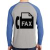Mens Full Color PosiCharge Long Sleeve Tri Blend Wicking Raglan Tee Thumbnail