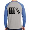 Mens Full Color PosiCharge Long Sleeve Tri Blend Wicking Raglan Tee Thumbnail