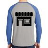 Mens Full Color PosiCharge Long Sleeve Tri Blend Wicking Raglan Tee Thumbnail