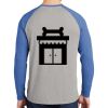 Mens Full Color PosiCharge Long Sleeve Tri Blend Wicking Raglan Tee Thumbnail