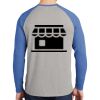 Mens Full Color PosiCharge Long Sleeve Tri Blend Wicking Raglan Tee Thumbnail