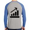 Mens Full Color PosiCharge Long Sleeve Tri Blend Wicking Raglan Tee Thumbnail
