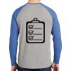 Mens Full Color PosiCharge Long Sleeve Tri Blend Wicking Raglan Tee Thumbnail