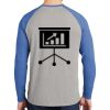 Mens Full Color PosiCharge Long Sleeve Tri Blend Wicking Raglan Tee Thumbnail