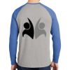 Mens Full Color PosiCharge Long Sleeve Tri Blend Wicking Raglan Tee Thumbnail