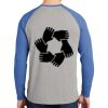 Mens Full Color PosiCharge Long Sleeve Tri Blend Wicking Raglan Tee Thumbnail