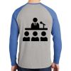 Mens Full Color PosiCharge Long Sleeve Tri Blend Wicking Raglan Tee Thumbnail