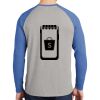 Mens Full Color PosiCharge Long Sleeve Tri Blend Wicking Raglan Tee Thumbnail