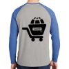 Mens Full Color PosiCharge Long Sleeve Tri Blend Wicking Raglan Tee Thumbnail
