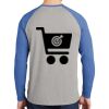 Mens Full Color PosiCharge Long Sleeve Tri Blend Wicking Raglan Tee Thumbnail