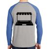 Mens Full Color PosiCharge Long Sleeve Tri Blend Wicking Raglan Tee Thumbnail