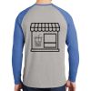 Mens Full Color PosiCharge Long Sleeve Tri Blend Wicking Raglan Tee Thumbnail