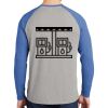 Mens Full Color PosiCharge Long Sleeve Tri Blend Wicking Raglan Tee Thumbnail