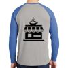 Mens Full Color PosiCharge Long Sleeve Tri Blend Wicking Raglan Tee Thumbnail