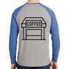 Mens Full Color PosiCharge Long Sleeve Tri Blend Wicking Raglan Tee Thumbnail