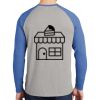 Mens Full Color PosiCharge Long Sleeve Tri Blend Wicking Raglan Tee Thumbnail