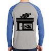 Mens Full Color PosiCharge Long Sleeve Tri Blend Wicking Raglan Tee Thumbnail