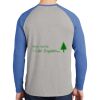 Mens Full Color PosiCharge Long Sleeve Tri Blend Wicking Raglan Tee Thumbnail