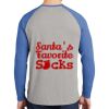 Mens Full Color PosiCharge Long Sleeve Tri Blend Wicking Raglan Tee Thumbnail