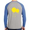 Mens Full Color PosiCharge Long Sleeve Tri Blend Wicking Raglan Tee Thumbnail