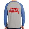 Mens Full Color PosiCharge Long Sleeve Tri Blend Wicking Raglan Tee Thumbnail