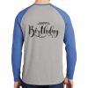 Mens Full Color PosiCharge Long Sleeve Tri Blend Wicking Raglan Tee Thumbnail