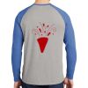 Mens Full Color PosiCharge Long Sleeve Tri Blend Wicking Raglan Tee Thumbnail