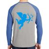 Mens Full Color PosiCharge Long Sleeve Tri Blend Wicking Raglan Tee Thumbnail