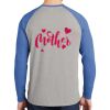 Mens Full Color PosiCharge Long Sleeve Tri Blend Wicking Raglan Tee Thumbnail
