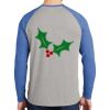 Mens Full Color PosiCharge Long Sleeve Tri Blend Wicking Raglan Tee Thumbnail