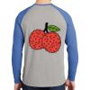 Mens Full Color PosiCharge Long Sleeve Tri Blend Wicking Raglan Tee Thumbnail