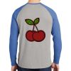 Mens Full Color PosiCharge Long Sleeve Tri Blend Wicking Raglan Tee Thumbnail