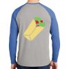 Mens Full Color PosiCharge Long Sleeve Tri Blend Wicking Raglan Tee Thumbnail