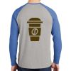 Mens Full Color PosiCharge Long Sleeve Tri Blend Wicking Raglan Tee Thumbnail