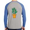 Mens Full Color PosiCharge Long Sleeve Tri Blend Wicking Raglan Tee Thumbnail