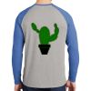 Mens Full Color PosiCharge Long Sleeve Tri Blend Wicking Raglan Tee Thumbnail