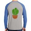 Mens Full Color PosiCharge Long Sleeve Tri Blend Wicking Raglan Tee Thumbnail
