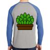 Mens Full Color PosiCharge Long Sleeve Tri Blend Wicking Raglan Tee Thumbnail