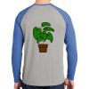 Mens Full Color PosiCharge Long Sleeve Tri Blend Wicking Raglan Tee Thumbnail